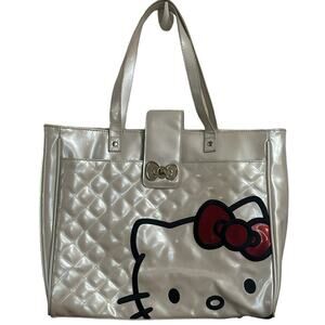 Sanrio Loungefly Diamond Pattern cream tote purse  RETIRED